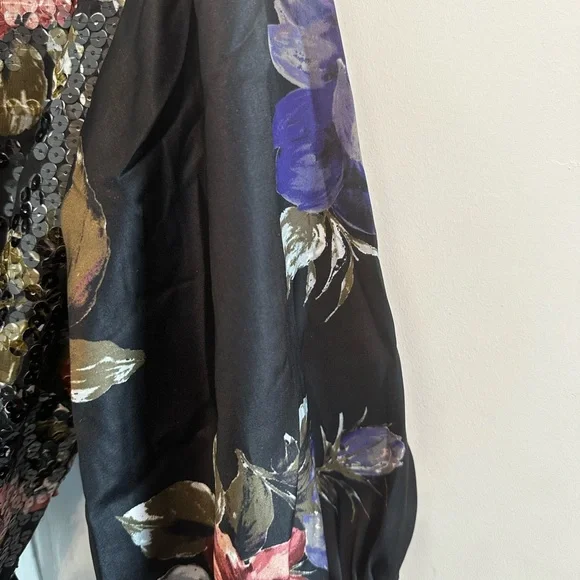 Beautiful, colourful sequins wrap dress in new condition from Nordstrom - Picture 10 of 14